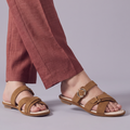 Suede Sandals mustred