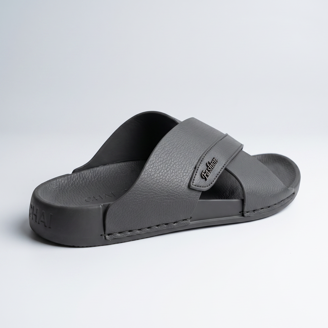 Crossover Slide Sandals grey