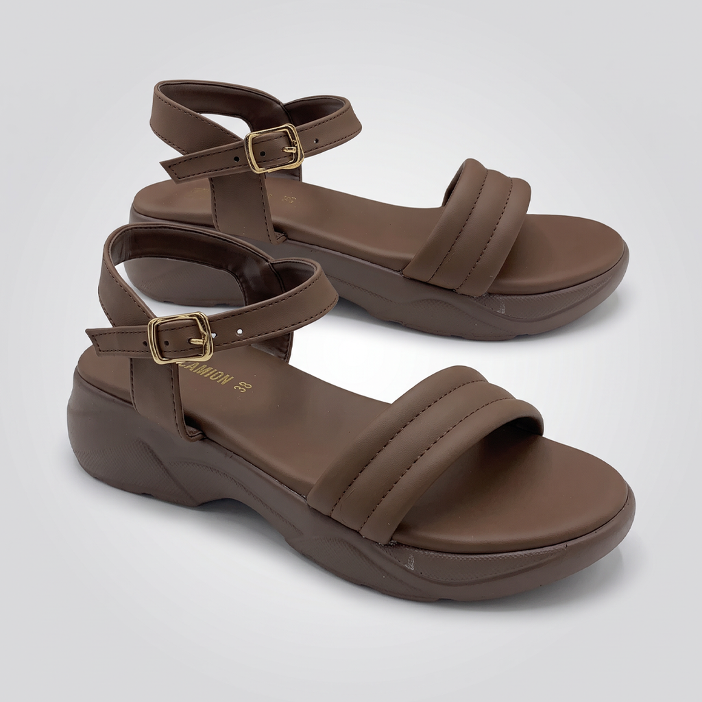 Sporty Platform Sandals brown