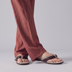 Knotted Flip Flops brown