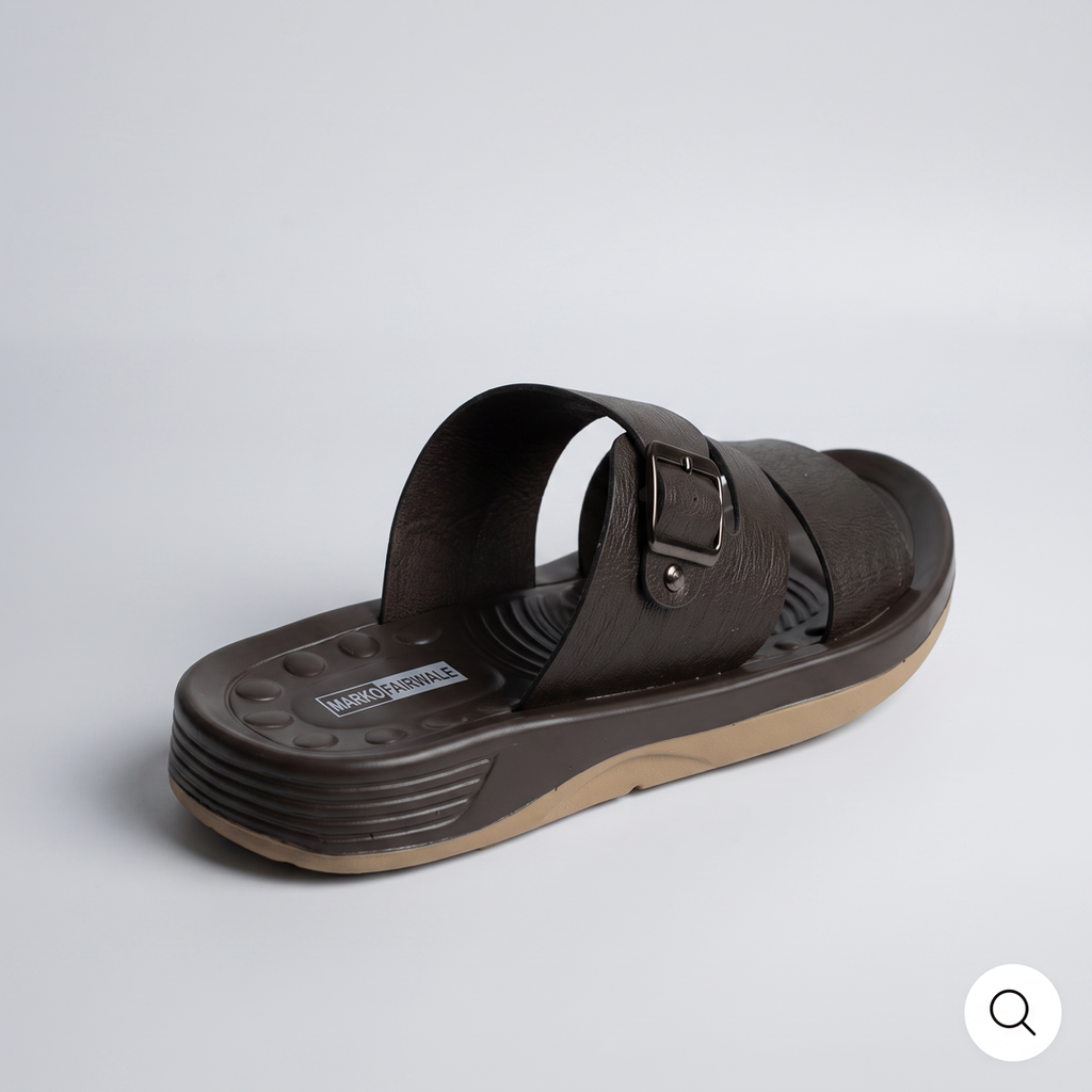 Triple Strap Buckle Slides black