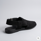 Peshawari Suede Sandals Black