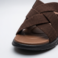 Comfort Cross Strap Sandals brown