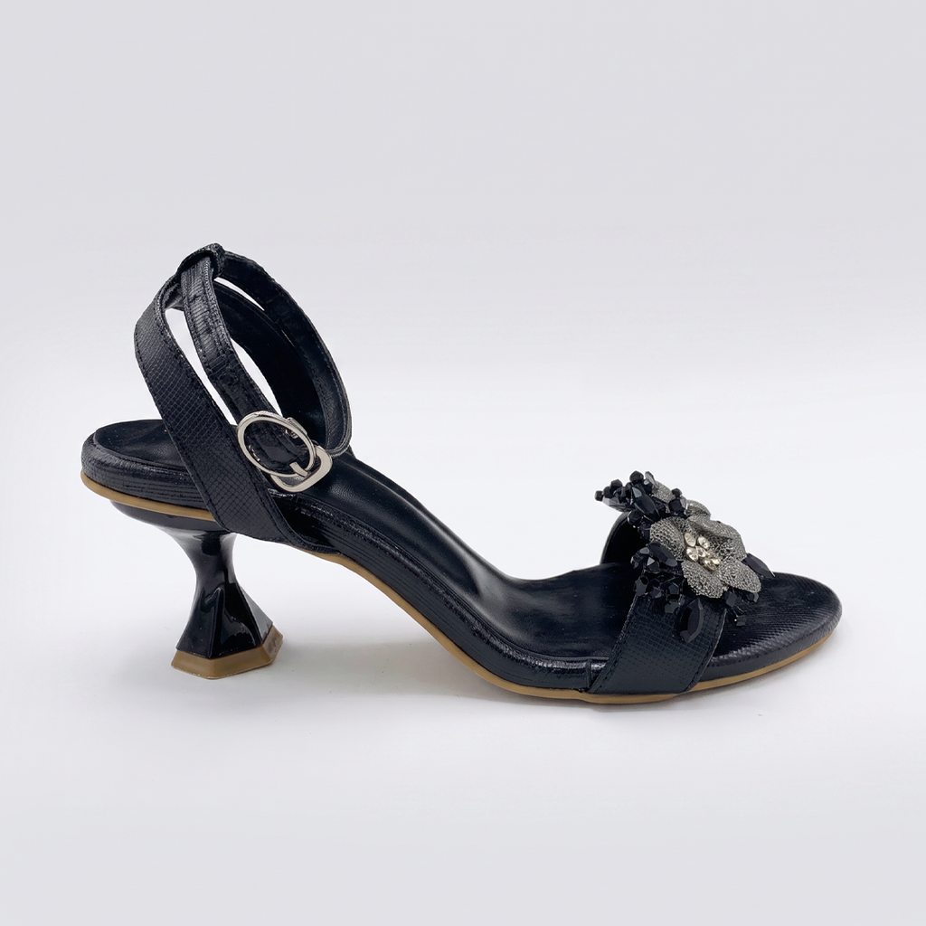 Embellished Heels black