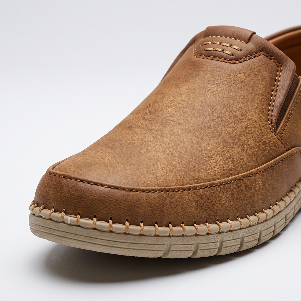Men's Leather Loafers Tan mustard
