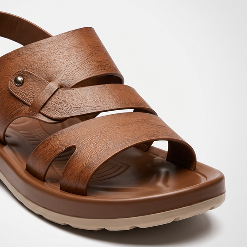 Men's Multi Strap Sandals Tan