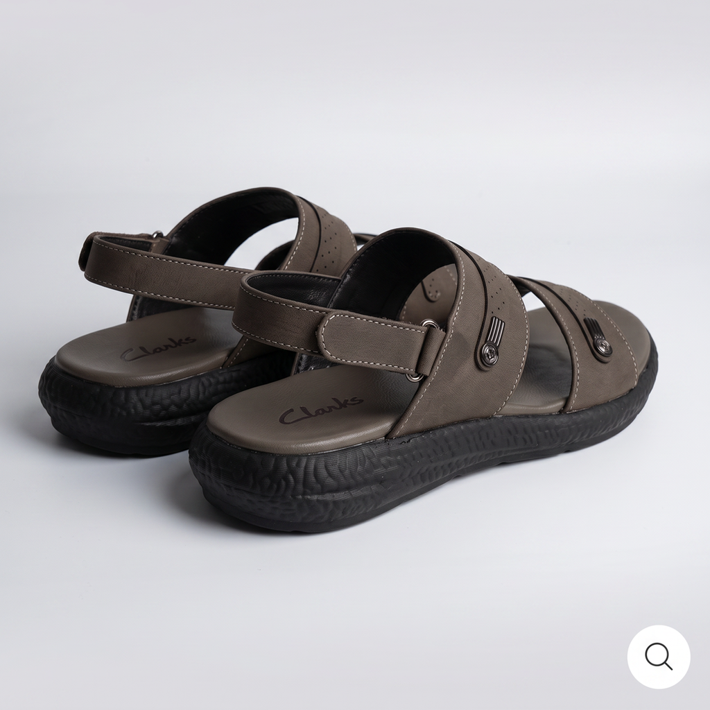 Men's Two Strap Sandals Grey