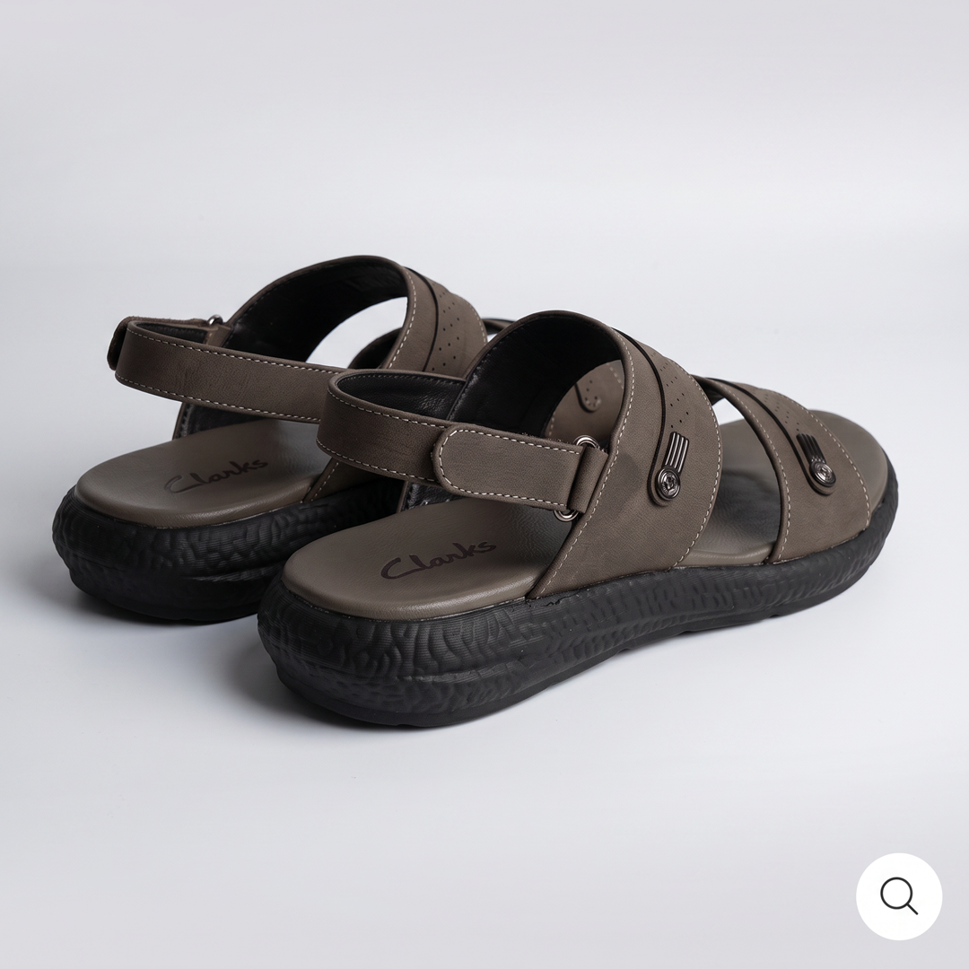 Men's Two Strap Sandals Grey