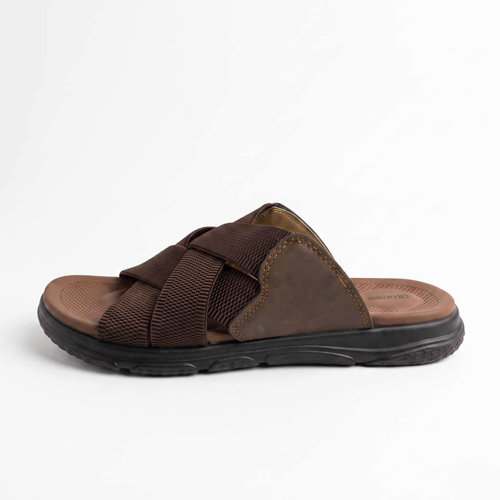 Comfort Cross Strap Sandals brown