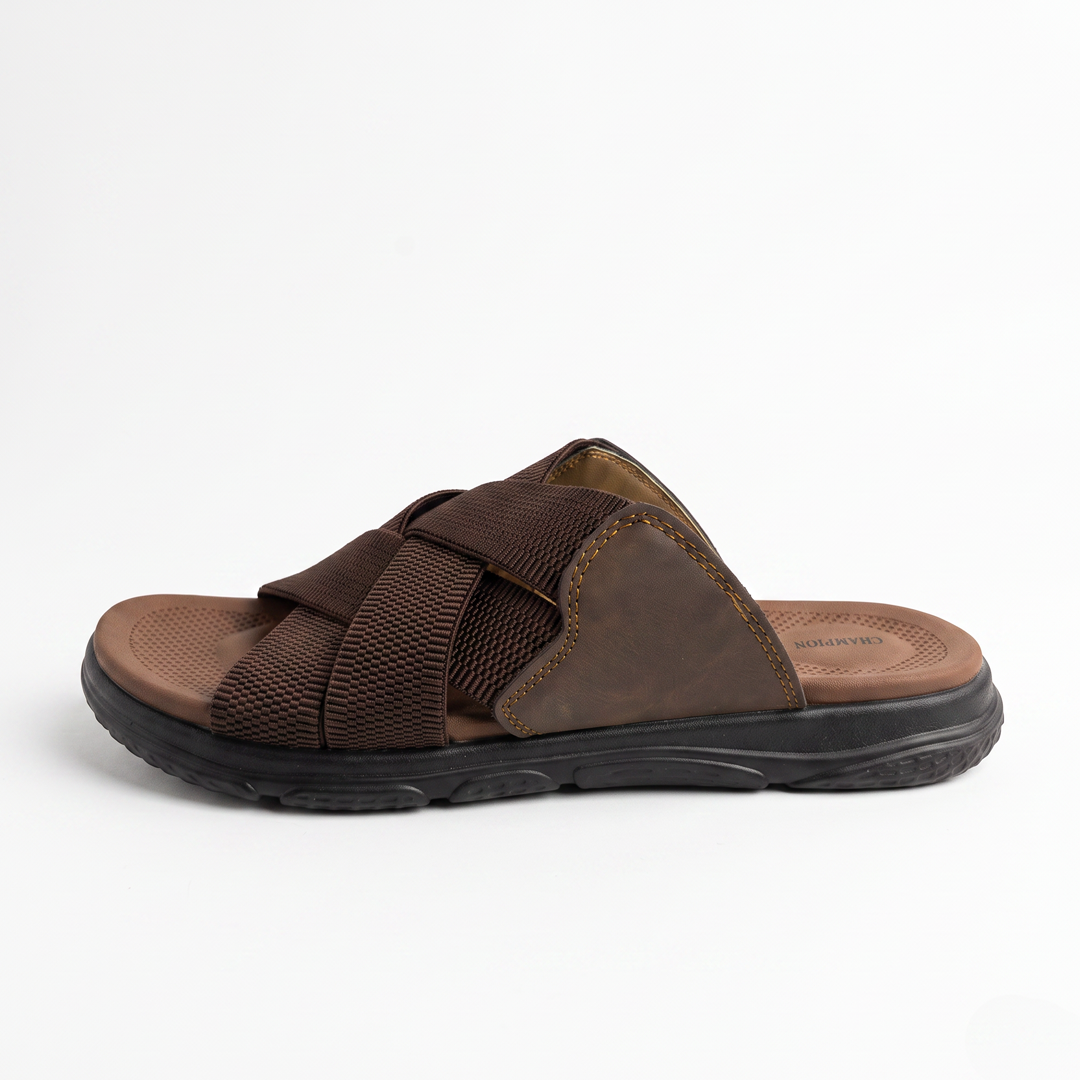 Comfort Cross Strap Sandals brown