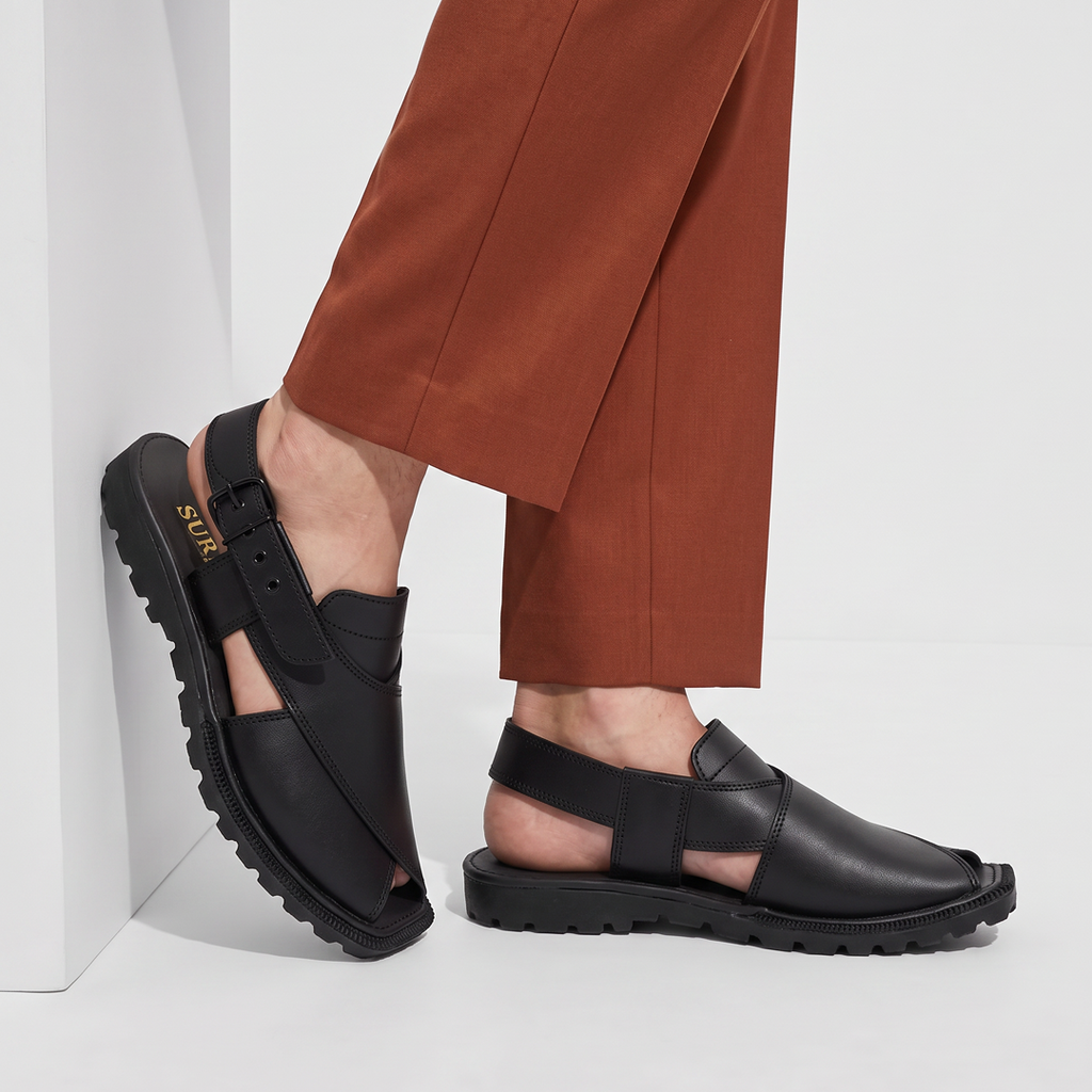 Peshawari Sandle Black