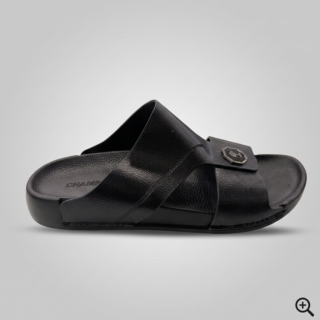 Crossover Slide Sandal black