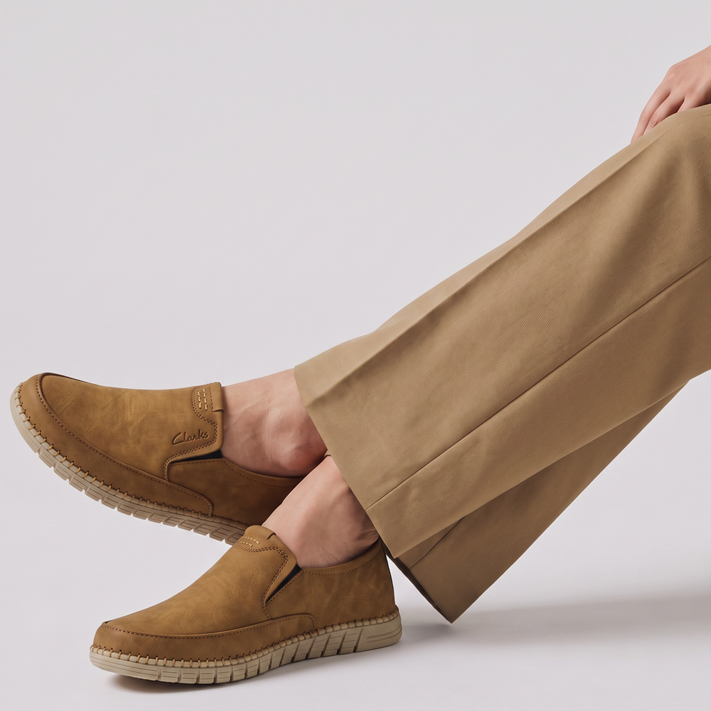Men's Leather Loafers Tan mustard