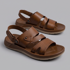 Men's Multi Strap Sandals Tan