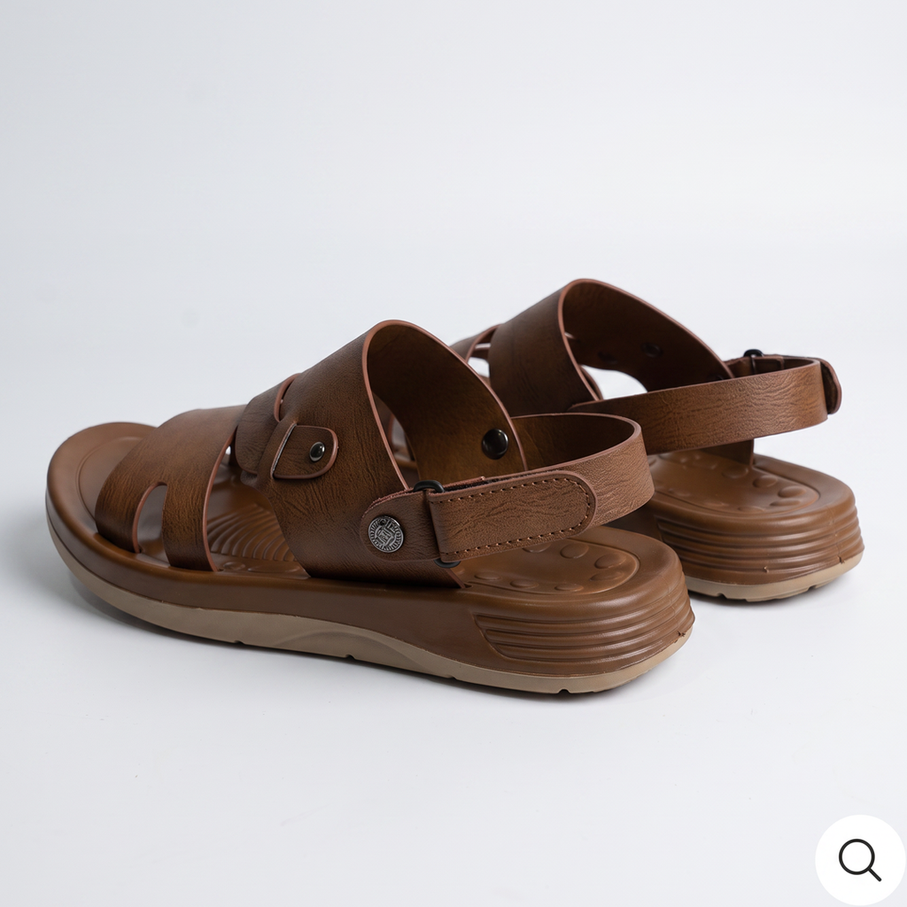 Men's Multi Strap Sandals Tan