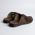 Comfort Cross Strap Sandals brown