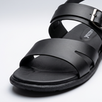 Classic Strap Buckle Sandals black