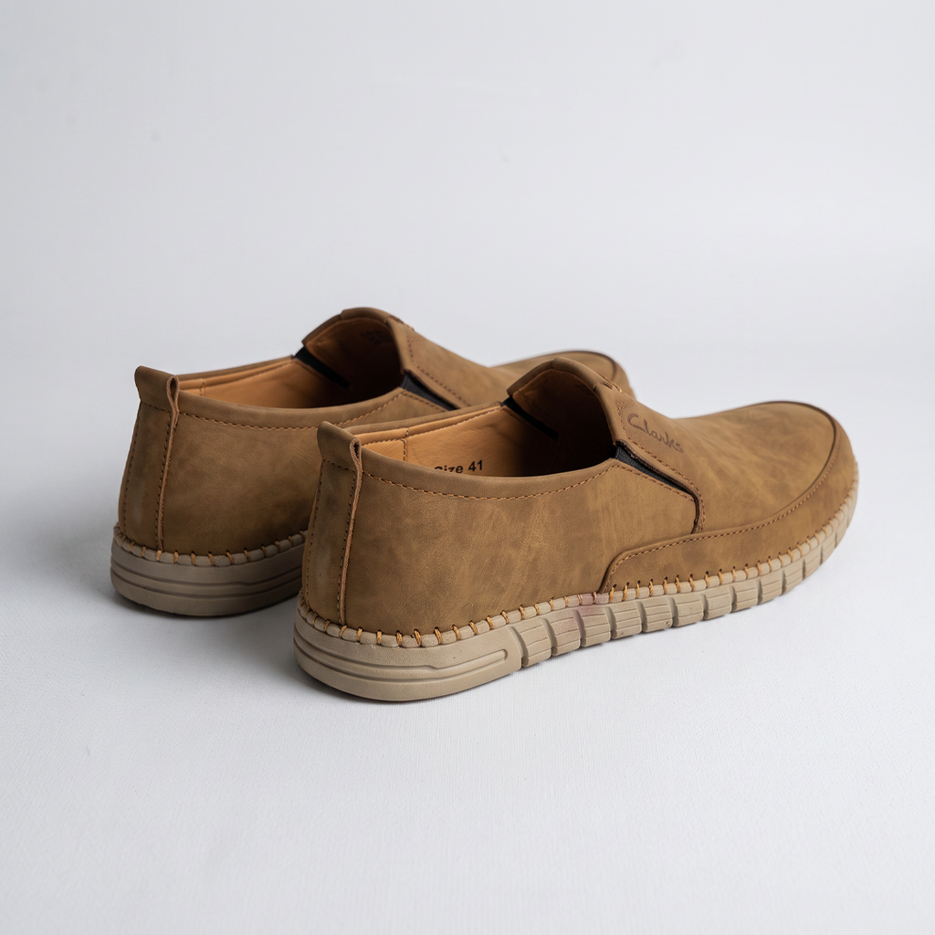 Men's Leather Loafers Tan mustard