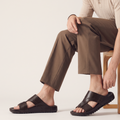 Crossover Slide Sandal brown