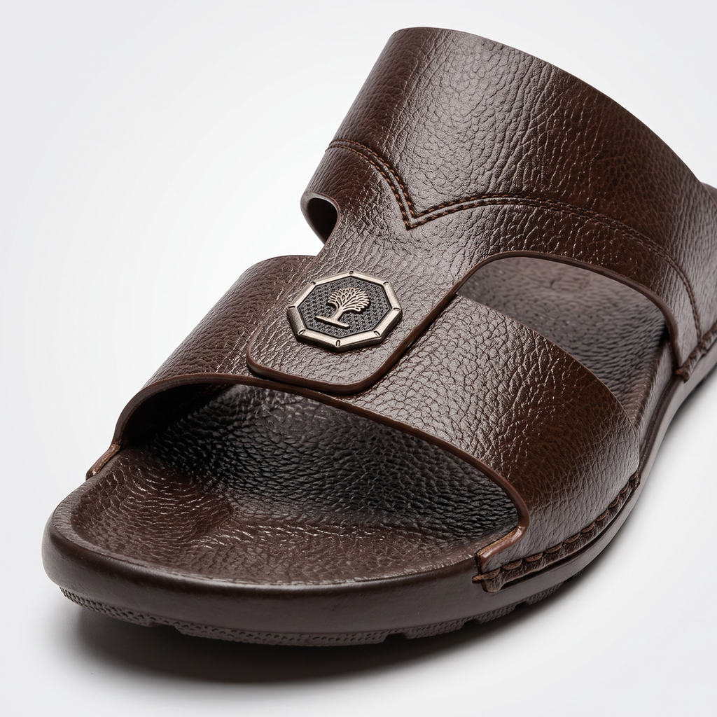 Crossover Slide Sandal brown