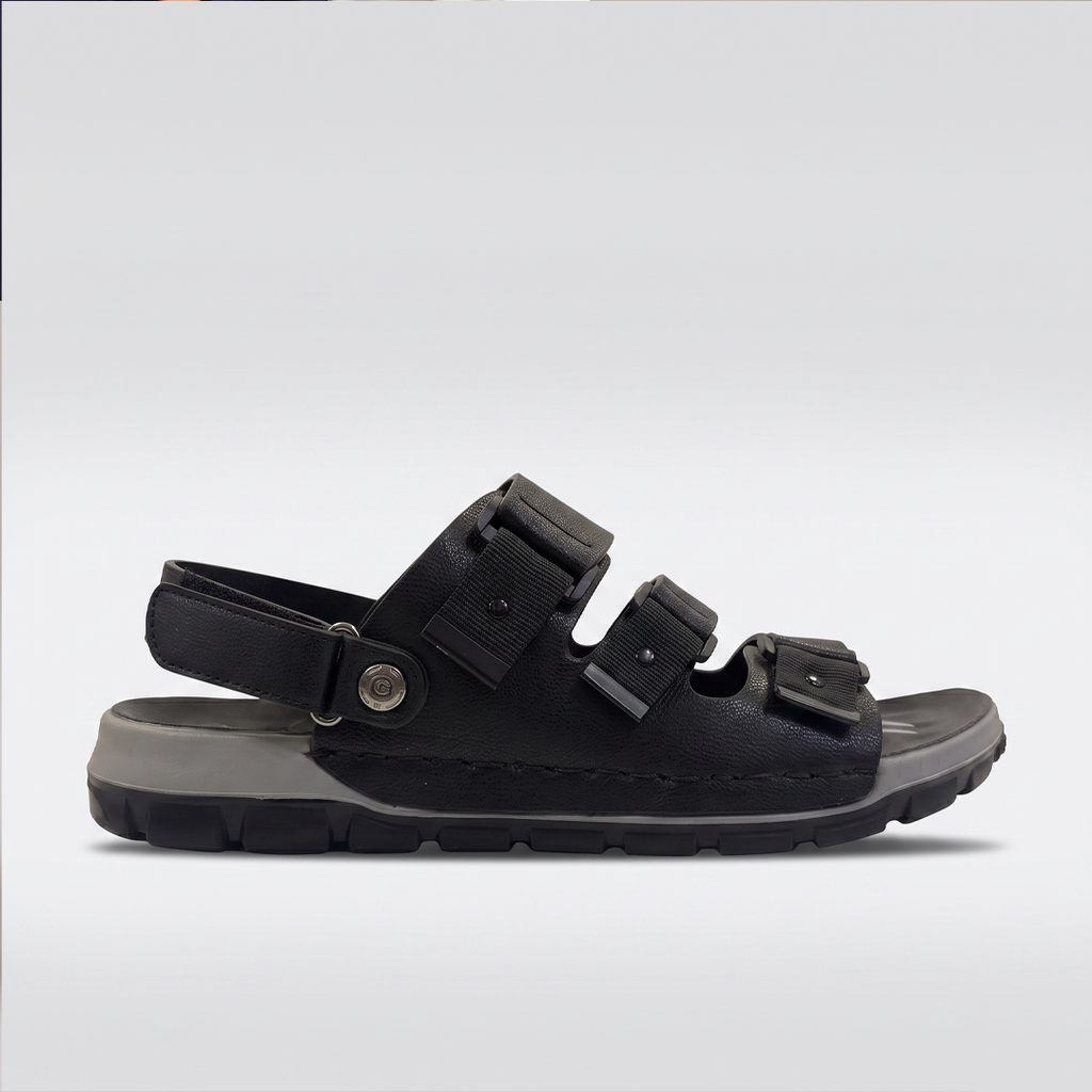 Triple Strap Sport Sandals Men's Rugged Sole