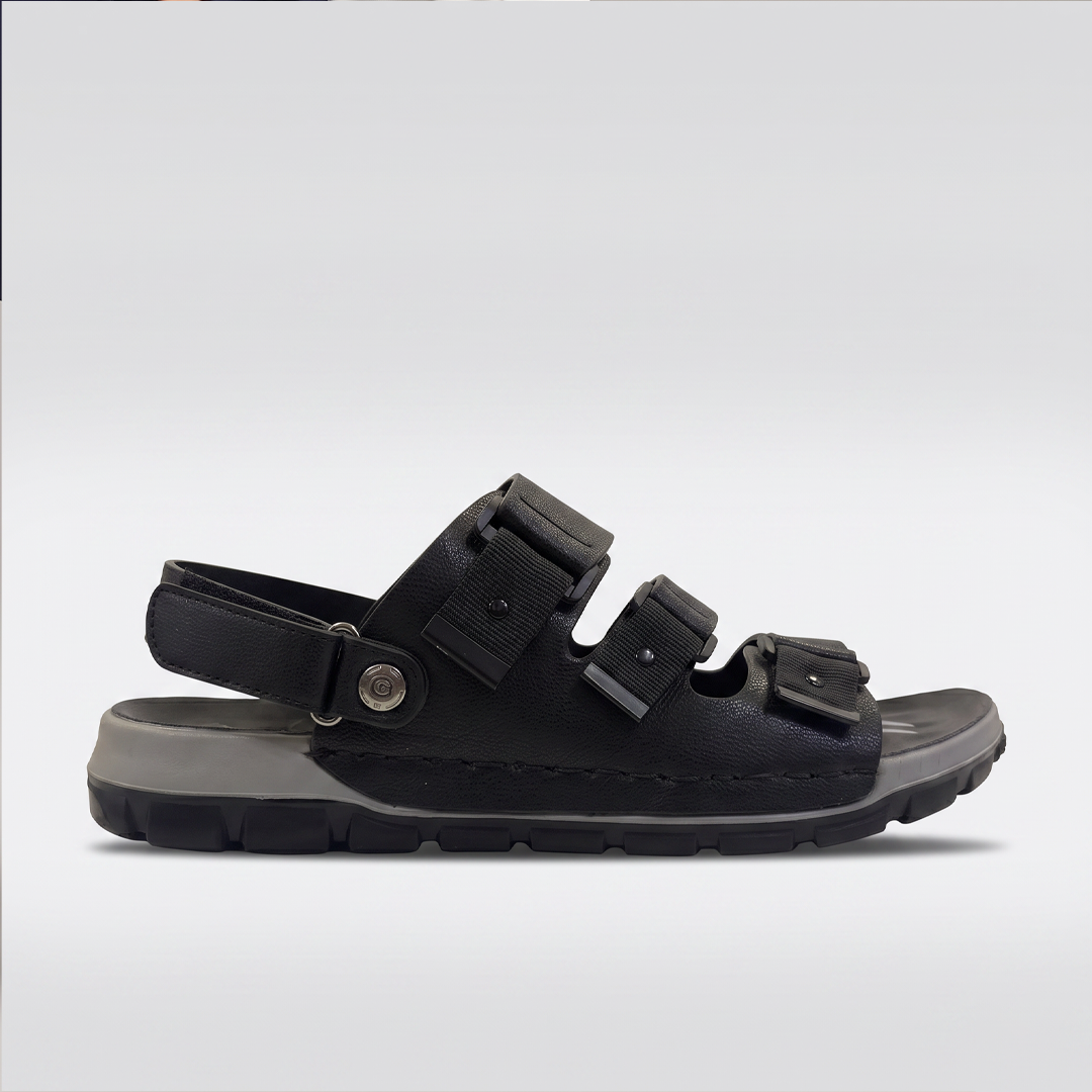 Triple Strap Sport Sandals Men's Rugged Sole