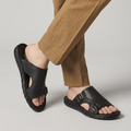 Dual Buckle Slides Black