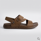Men's Open Toe Sandals Olive Brown