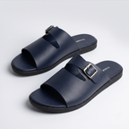 Buckle Slide Sandals blue