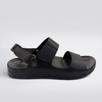 Classic Strap Sandals Men's Black Leather