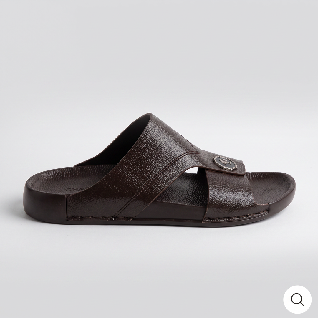 Crossover Slide Sandal brown
