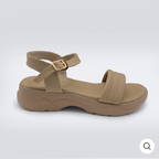 Sporty Platform Sandals biege