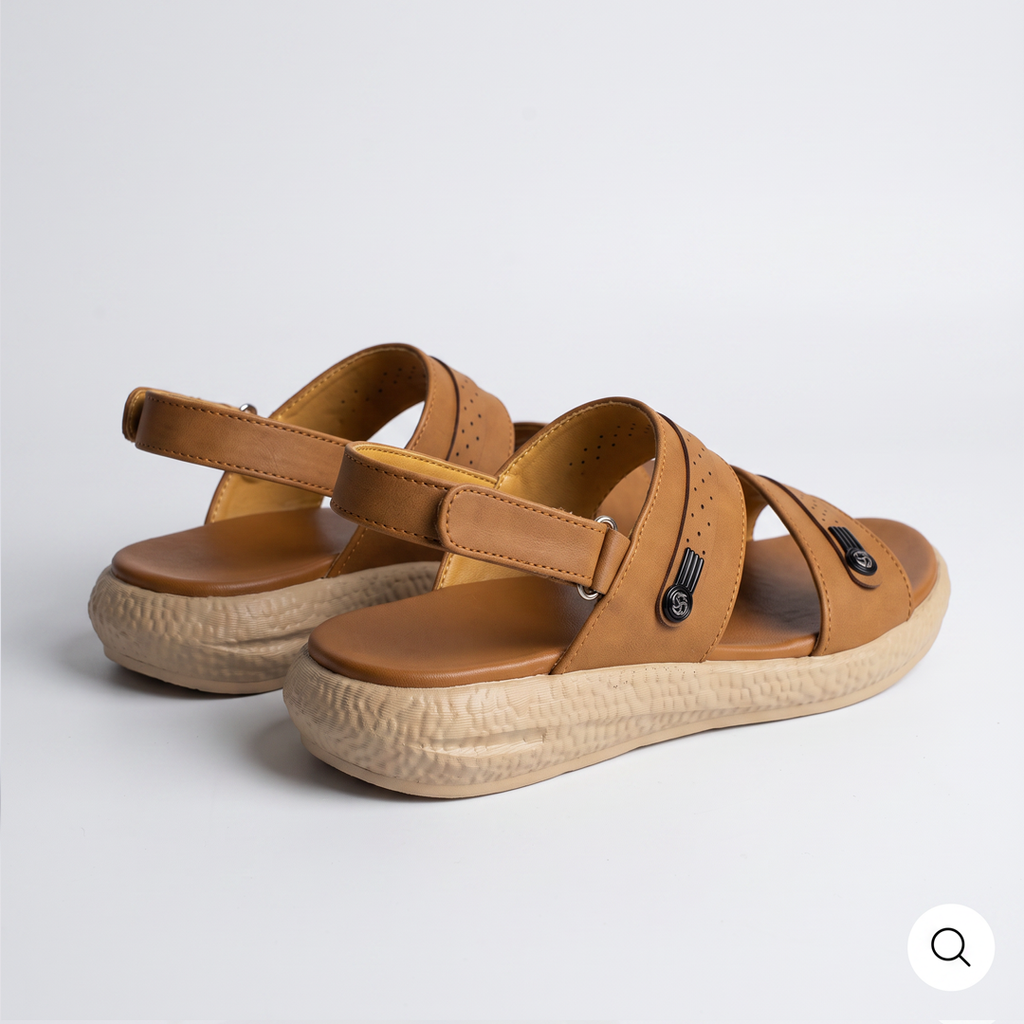 Men's Two Strap Sandals mustard