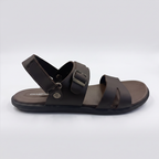 Men's Buckle Sandals Dark Brown