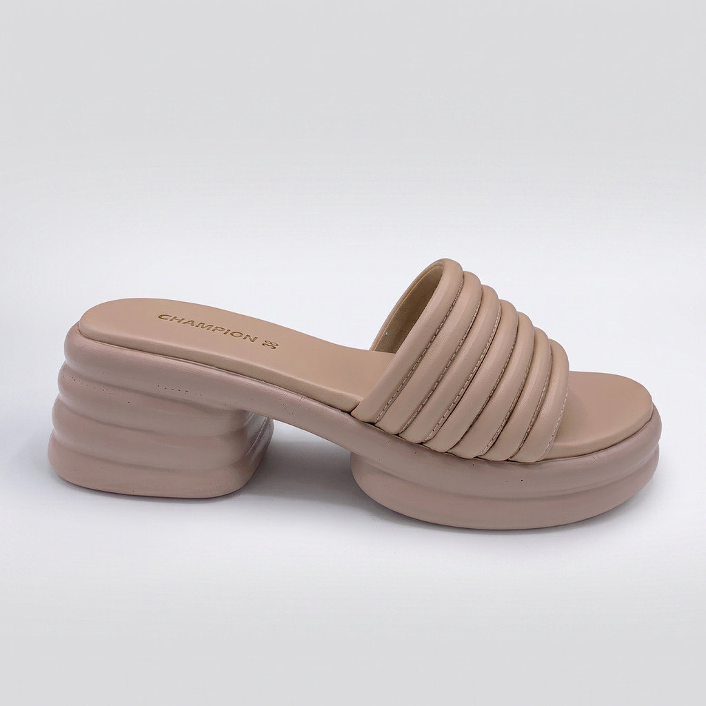 Chunky Block Heel Sandals pink