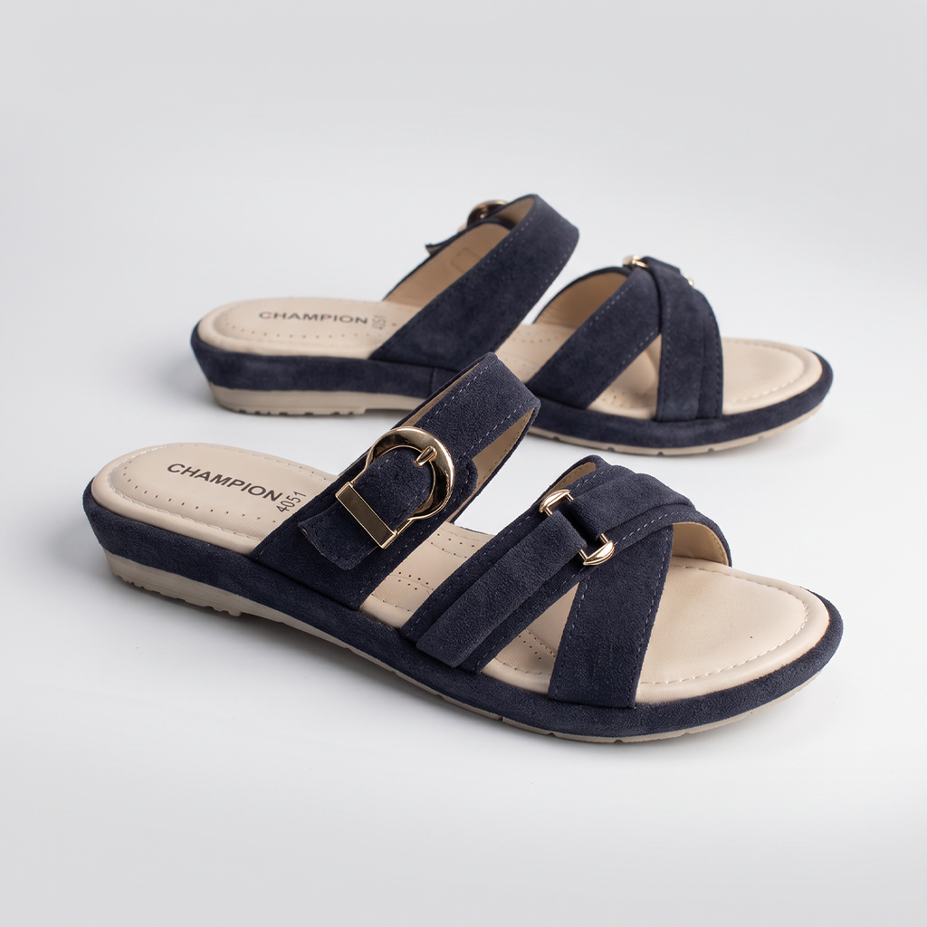 Suede Sandals blue