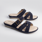 Suede Sandals blue