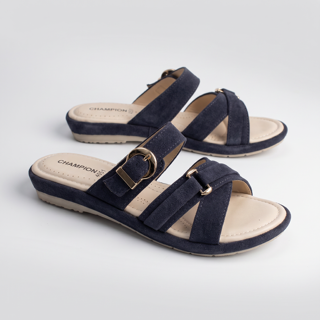 Suede Sandals blue