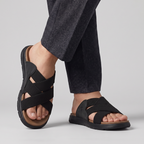 Comfort Cross Strap Sandals black