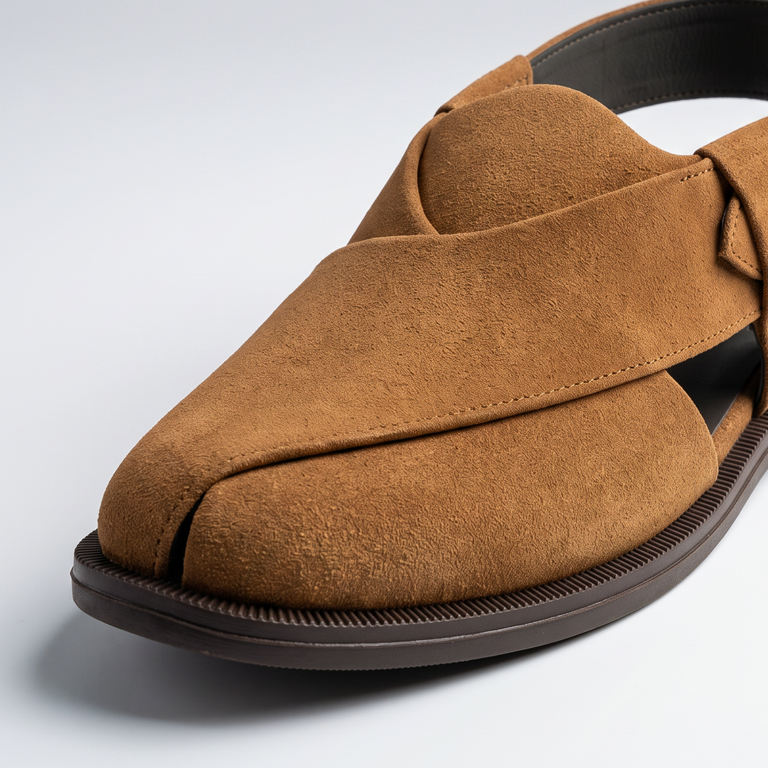 Peshawari sued mustard sandals