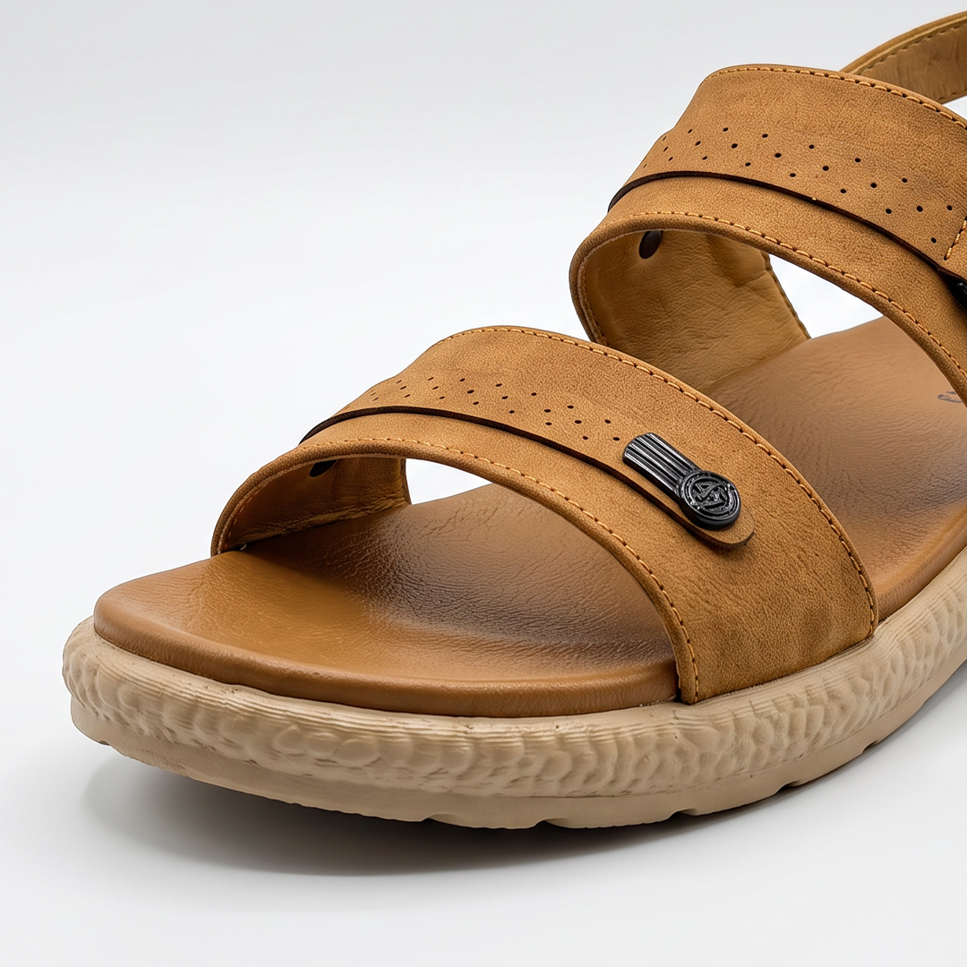Men's Two Strap Sandals mustard