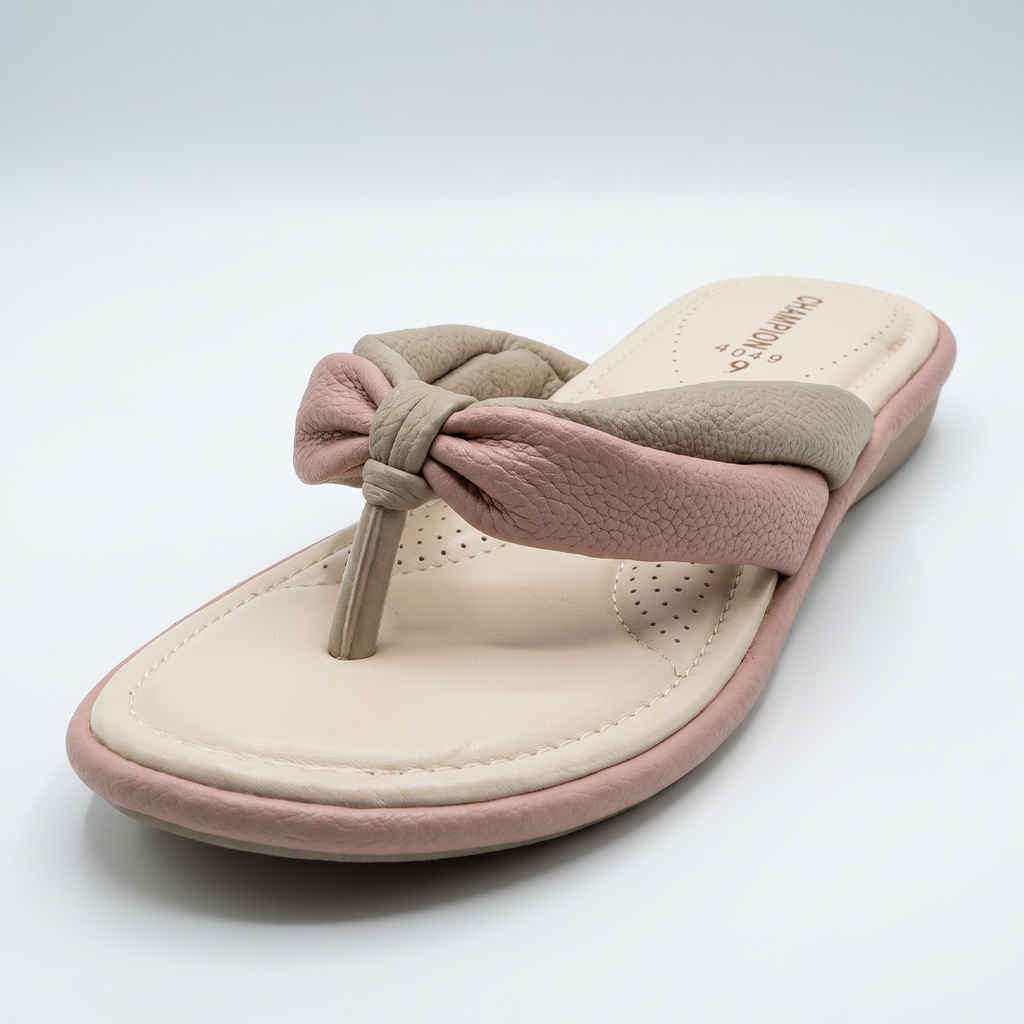 Knotted Flip Flops pink
