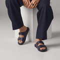 Buckle Slide Sandals blue