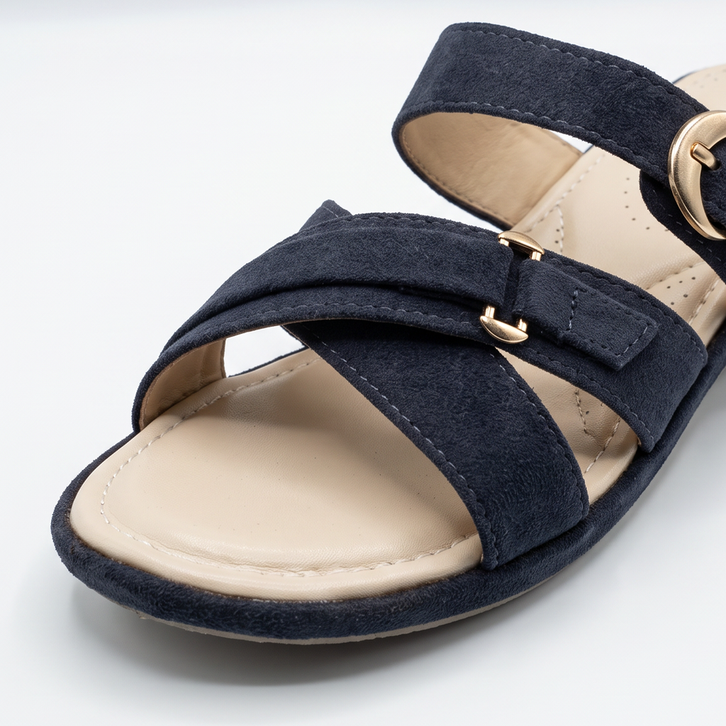 Suede Sandals blue