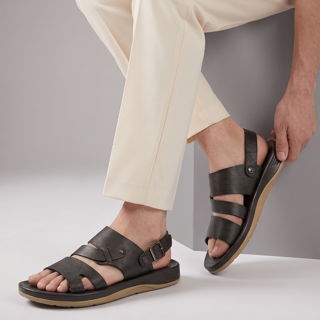 Men's Open Toe Sandals Brown