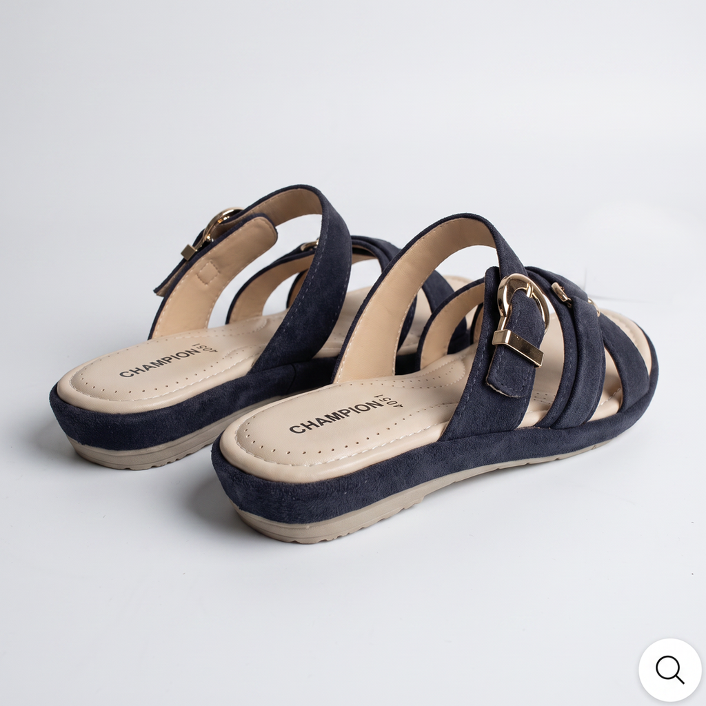 Suede Sandals blue