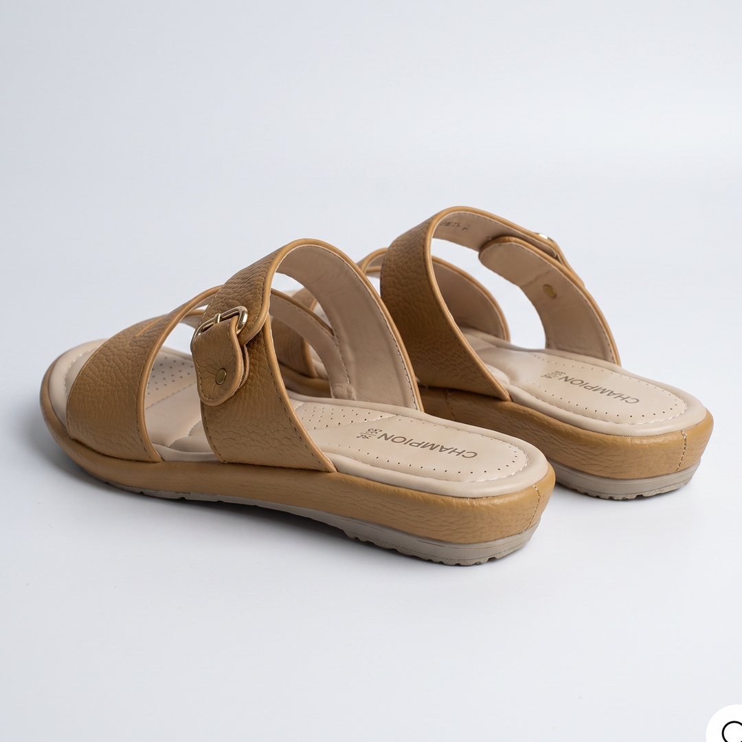 Comfort Slide Sandals mustard