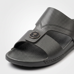 Crossover Slide Sandals Grey