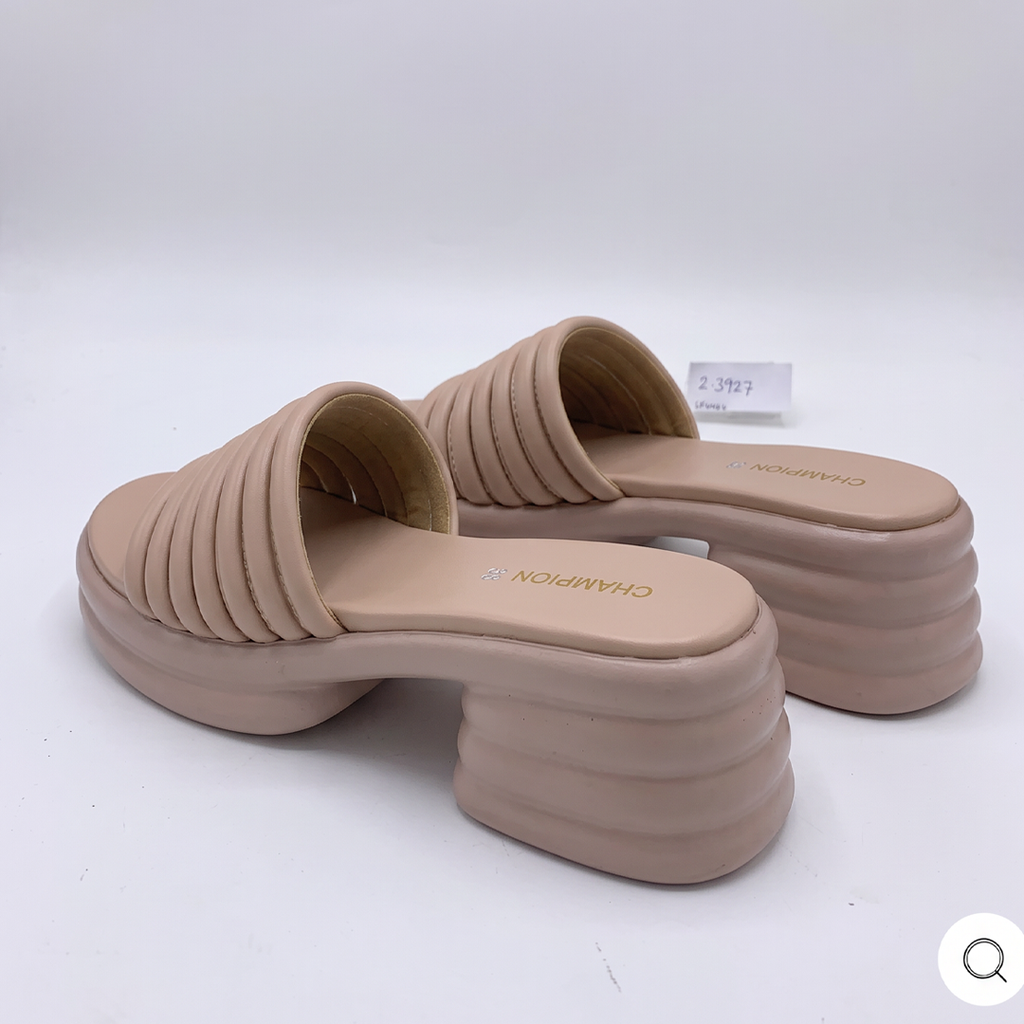 Chunky Block Heel Sandals pink