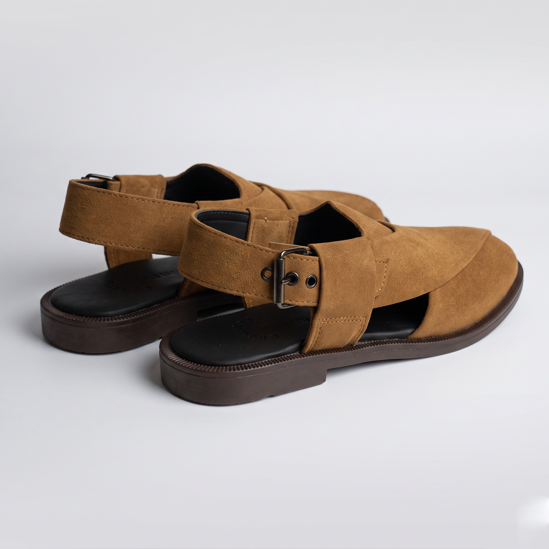 Peshawari sued mustard sandals